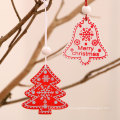 12Pcs Christmas Snowflakes Wooden Pendants Xmas Tree Ornaments Home Hanging Decor Christmas Decorations for Home Navidad 2020